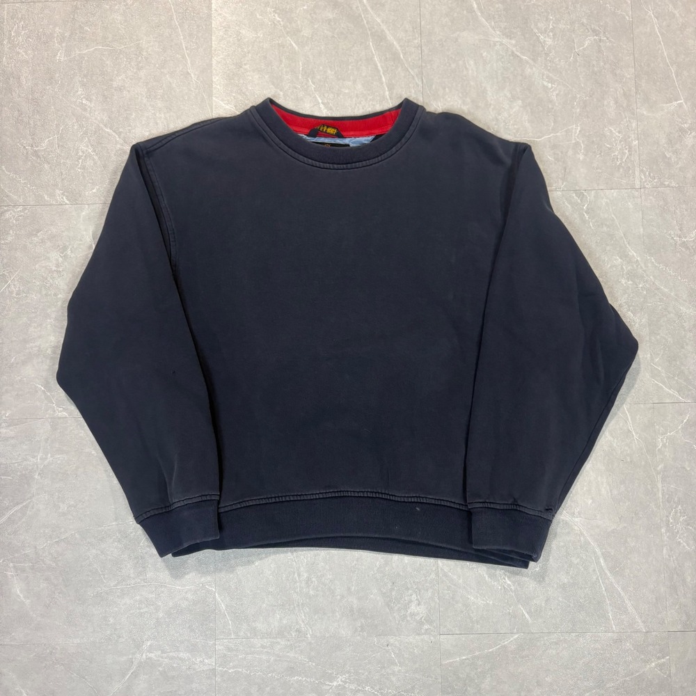 Tommy Hilfiger Golf Mens Vintage Navy Blue Crewneck Sweatshirt Large 4246